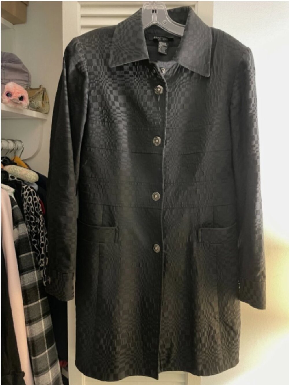 Etcetera brand Black car coat size 6